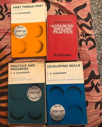 Libri - 4 libri x studio lingua inglese