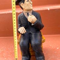 Statua Charlie Chaplin Cm 26 Anni 80 In Gesso