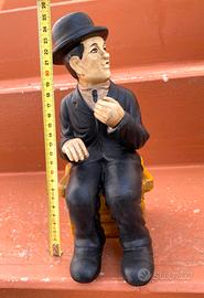 Statua Charlie Chaplin Cm 26 Anni 80 In Gesso