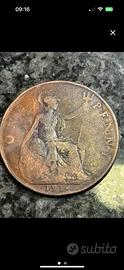 Moneta da 1 penny Regno Unito 1914
