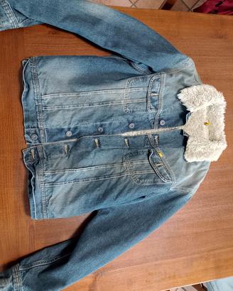 giubbotto in jeans imbottito 