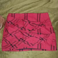 Minigonna  Zara, scozzese rossa e nera 