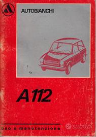 LIBRETTO USO  MANUT.ZIONE AUTOBIANCHI A112 E-ABART