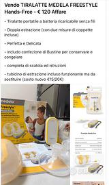 Tiralatte Medela Handsfree