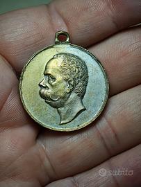 1901 Medaglia Pellegrinaggio Pantheon UmbertoI Ø30