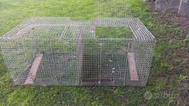 GABBIA PER CONIGLI IN RETE METALLICA ZINCATA