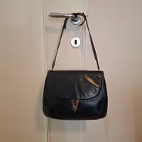 Borsa in Vera Pelle Vintage DP  Valentino Blu Oro