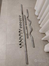 Kit Home Gym: Panca, Bilanciere, Manubri, Dischi