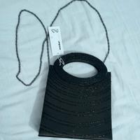 Menbur borsetta a mano con catenella raso perline 