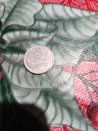moneta da 5 lire del 1954