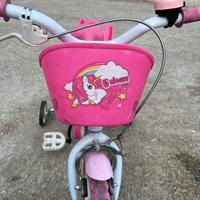 Bici per bimba ruote 10 pollici unicorno