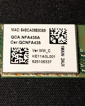 Scheda WiFi QCNFA435A Bluetooth Acer Aspire E5-575