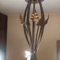 lampadario in ferro battuto