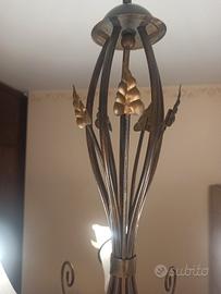 lampadario in ferro battuto