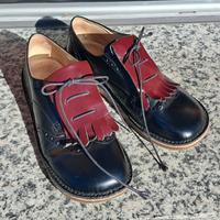 Scarpa stringata pelle donna
