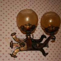 Coppia Applique ferro battuto