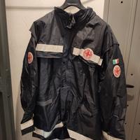 Impermeabile Croce Rossa Italiana Nero