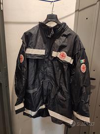 Impermeabile Croce Rossa Italiana Nero