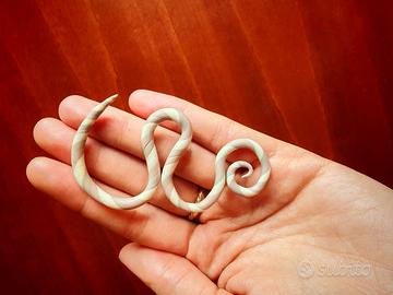 Dilatatore Spirale Serpente Fimo – Fatto a Mano