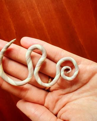 Dilatatore Spirale Serpente Fimo – Fatto a Mano