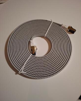 Cavo Ethernet deleyCON Cat 8 piatto 5 m