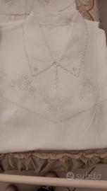 Camicie da notte in puro lino ricamate a mano