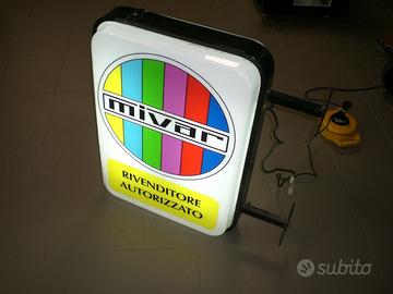 insegna vintage MIVAR RIVENDITORE AUTORIZZATO