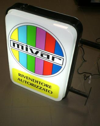 insegna vintage MIVAR RIVENDITORE AUTORIZZATO