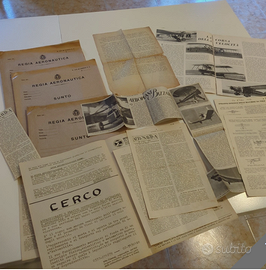 Lotto Documenti Storici Regia Aeronautica