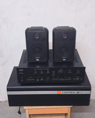 Sistema JBL .1 e Amplificatore Teac 