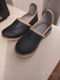 pantofole bambino taglia 23 vera pelle 