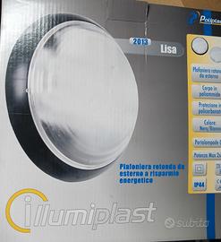 Plafoniera in plastica per balcone ip44