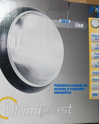 Plafoniera in plastica per balcone ip44