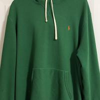 Polo Ralph Lauren felpa hoodie verde XL