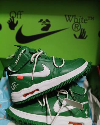 Nike Air Force 1 Mid x Off-White "Pine Green