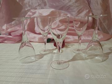 Set 5 Calici vino lavorati a mano stile Château