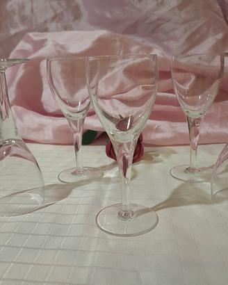 Set 5 Calici vino lavorati a mano stile Château