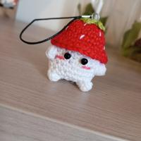 Ciondolo Funghetto con cappello di Fragola