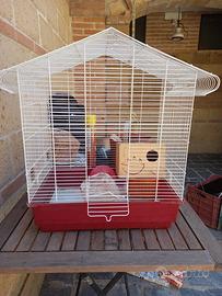 Gabbia uccelli con accessori + narghilè