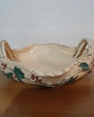 Cestino decorativo / portafrutta in ceramica