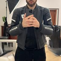 GIACCA moto REV’IT! Matador 52 nero e bianco pelle