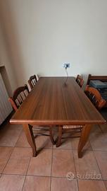 TAVOLO E SEDIE CUCINA