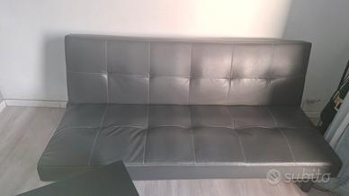 divano letto e tavolino abbinato wenge