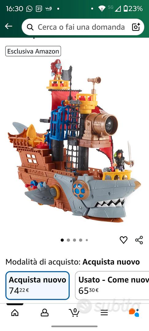 Fisher-Price Imaginext Squalo Mega Morso – Giocattolo Con Subacqueo, Gabbia E Accessori, 3+ Anni - 2