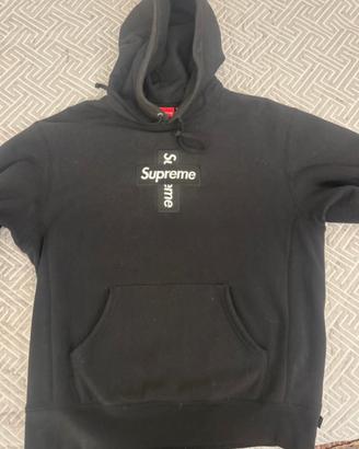 felpa supreme box logo "cross"