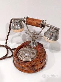 Telefono vintage da tavolo stile retrò con base ef