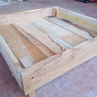 Vaso contenitore in legno