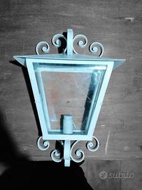lampada vintage da esterno in ferro