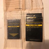 Card Roland R8 e Korg M1