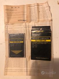 Card Roland R8 e Korg M1